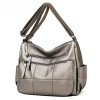 Faux Leather Tote Bag With Zipper Faux Leather Tote Bag With Zipper
