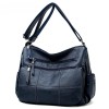 Faux Leather Tote Bag With Zipper Faux Leather Tote Bag With Zipper