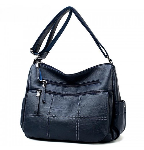 Faux Leather Tote Bag With Zipper Faux Leather Tote Bag With Zipper