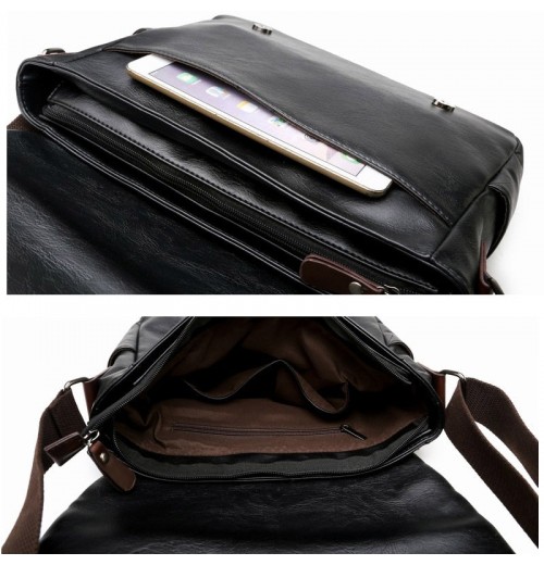 Black Leather 15 inch Laptop Bag Black Leather 15 inch Laptop Bag
