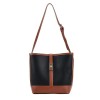 Two Tone Leather Tote Bag Two Tone Leather Tote Bag