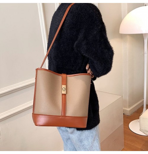 Two Tone Leather Tote Bag Two Tone Leather Tote Bag