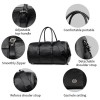 Leather Gym Bag With Shoe Compartment Leather Gym Bag With Shoe Compartment
