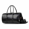 Leather Gym Bag With Shoe Compartment Leather Gym Bag With Shoe Compartment