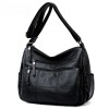 Faux Leather Tote Bag With Zipper Faux Leather Tote Bag With Zipper