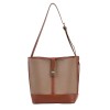 Two Tone Leather Tote Bag Two Tone Leather Tote Bag