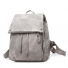 Gray Small Faye Suede Leather Backpack Gray Small Faye Suede Leather Backpack