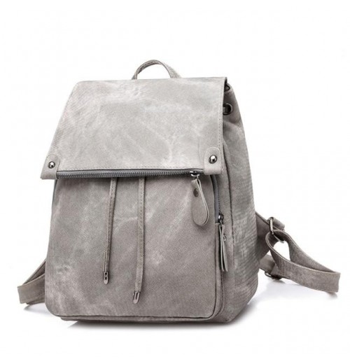 Gray Small Faye Suede Leather Backpack Gray Small Faye Suede Leather Backpack