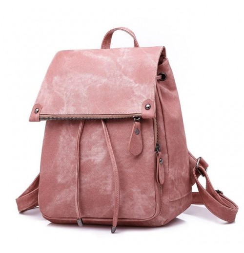 Gray Small Faye Suede Leather Backpack Gray Small Faye Suede Leather Backpack