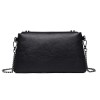 Black Crossbody Bag With Silver Hardware Black Crossbody Bag With Silver Hardware