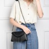 Black Crossbody Bag With Silver Hardware Black Crossbody Bag With Silver Hardware
